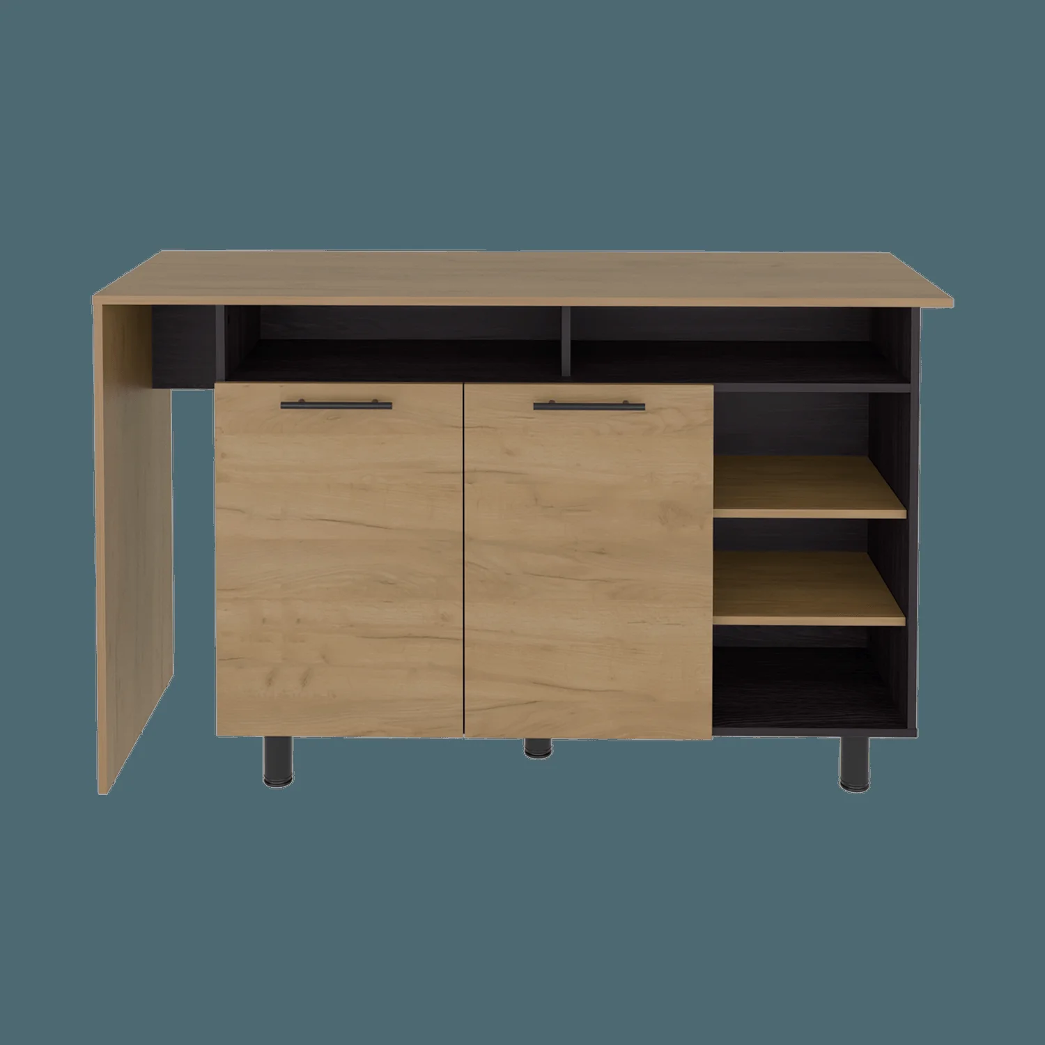 Isla de Cocina Corcega 89X150X52 RTA Wengue Fresno ZF - Imagen 5