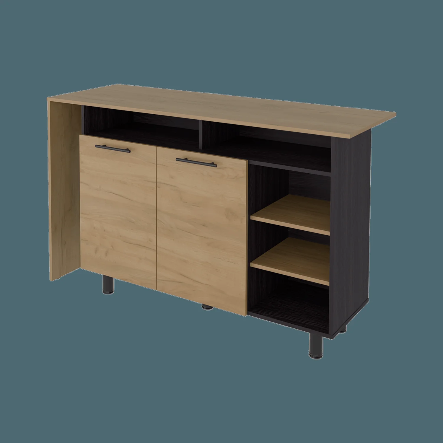Isla de Cocina Corcega 89X150X52 RTA Wengue Fresno ZF - Imagen 7