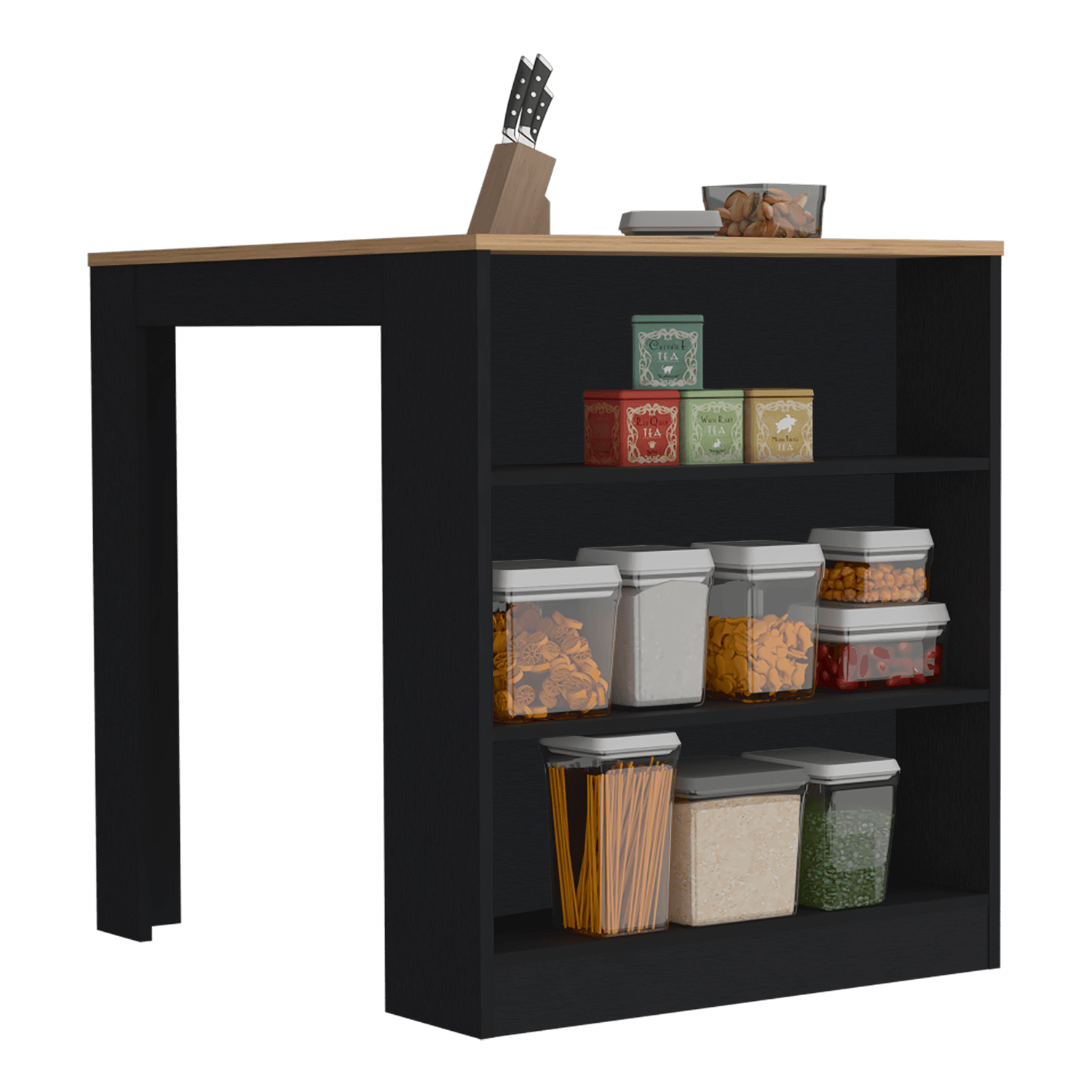 Isla de Cocina Tanna RTA Wengue Macadamia - Imagen 1