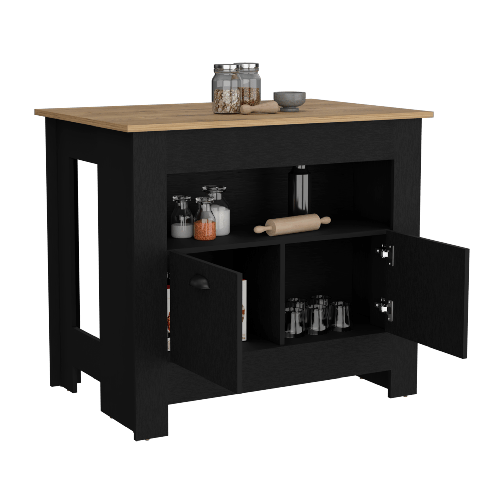 Isla de cocina Arlet 89X103 RTA Wengue Macadamia - Imagen 1