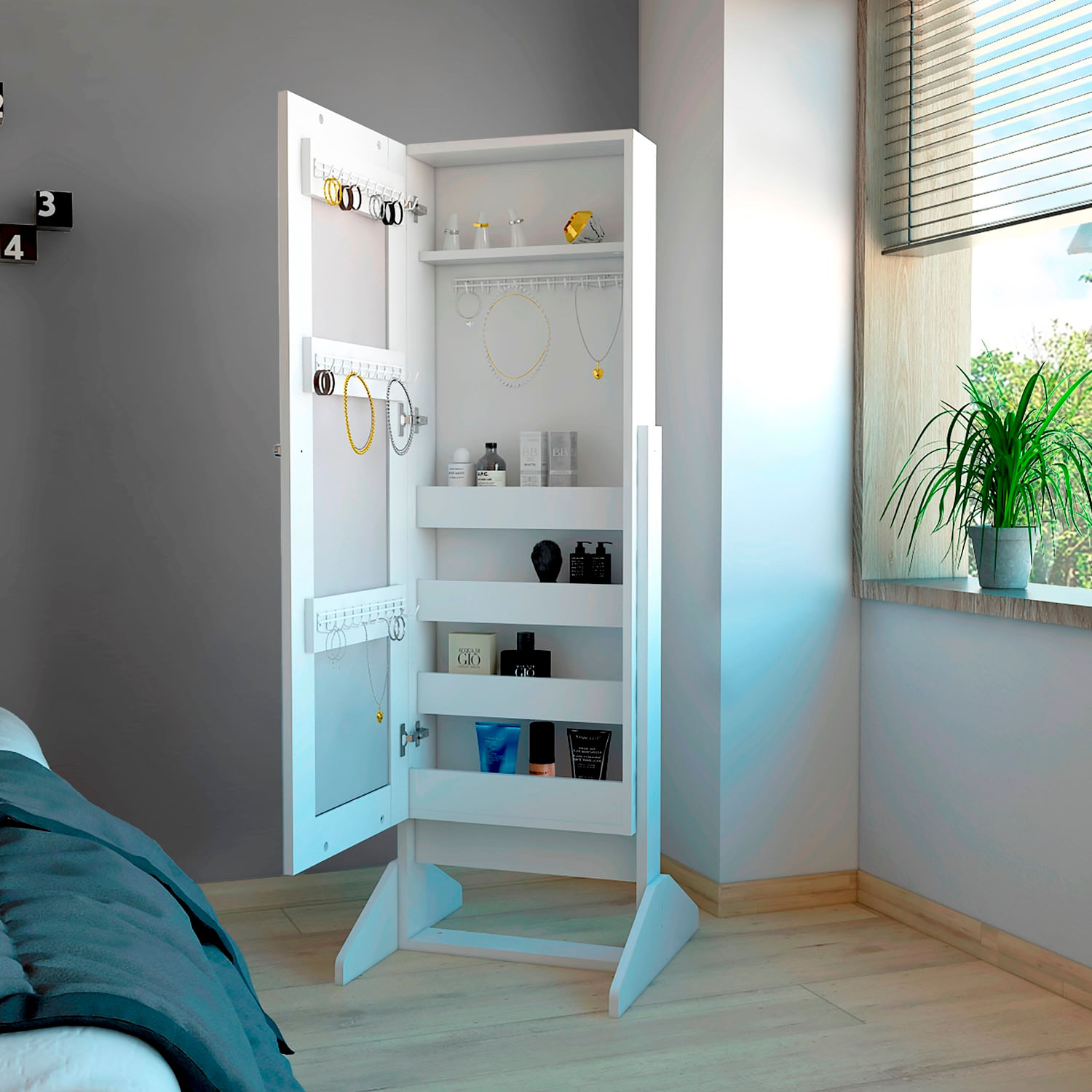 Joyero Prisma 137x48x40 RTA Blanco - Imagen 2