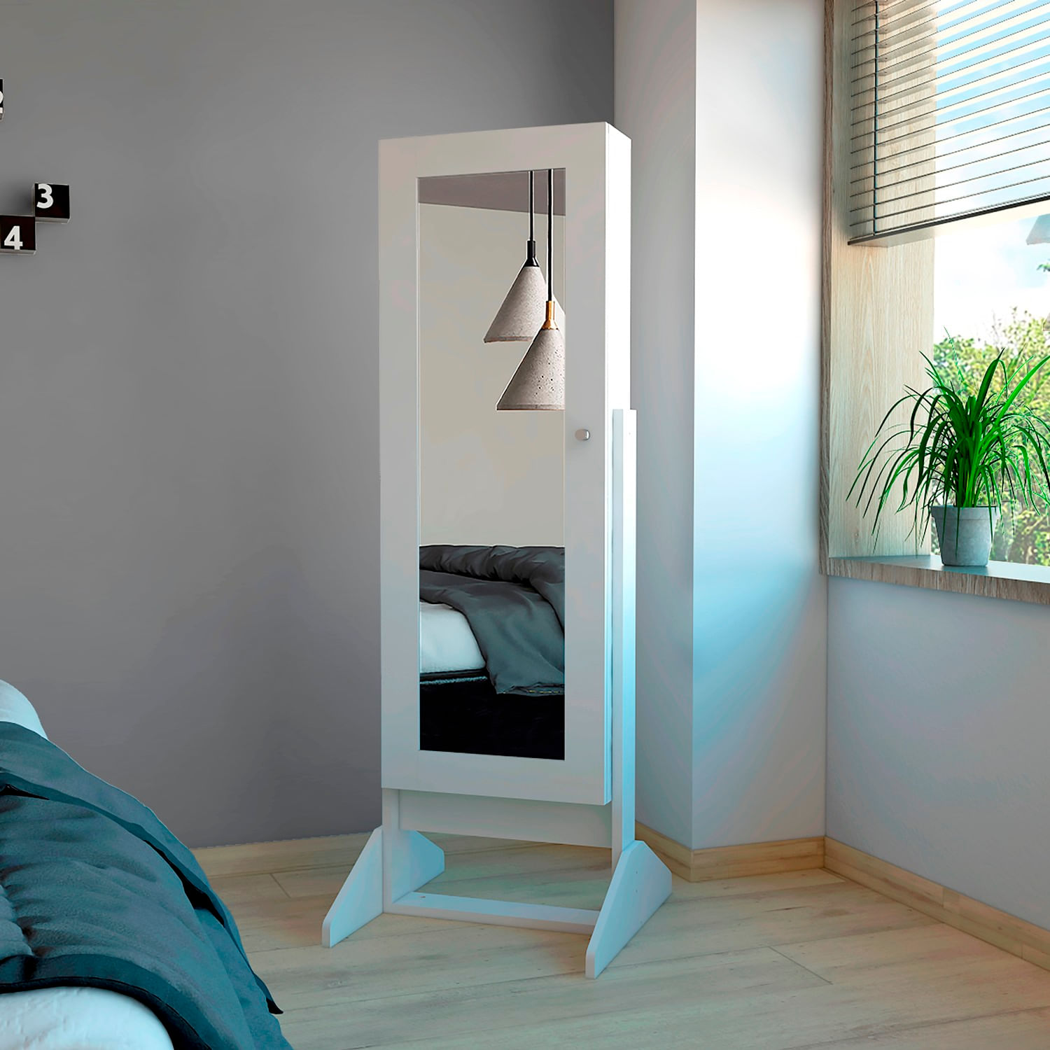 Joyero Prisma 137x48x40 RTA Blanco - Imagen 1