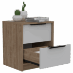 Mesa de Noche Kaia Miel Blanco