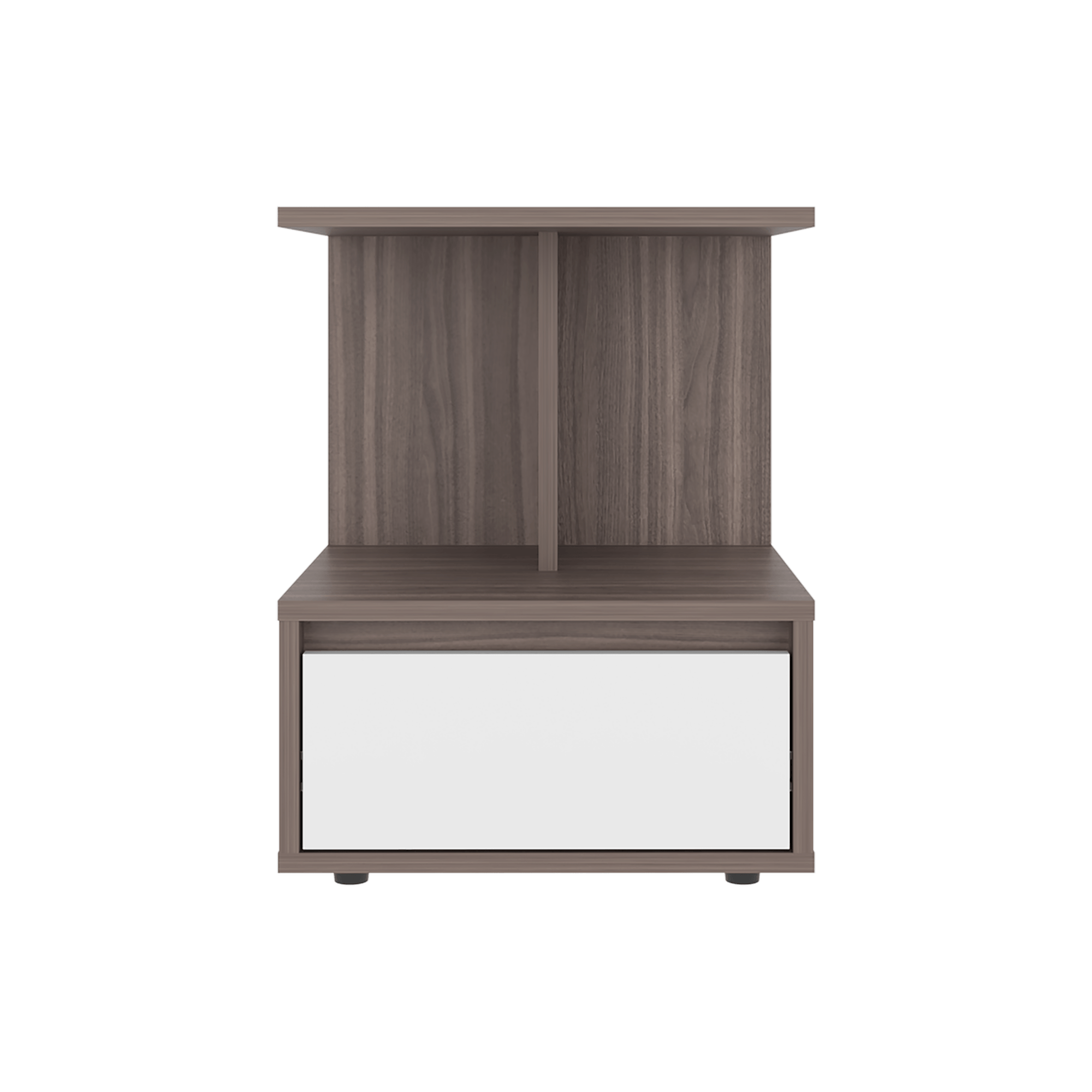 Mesa de Noche Miki 51X40X35 RTA Avellana Blanco - Imagen 6