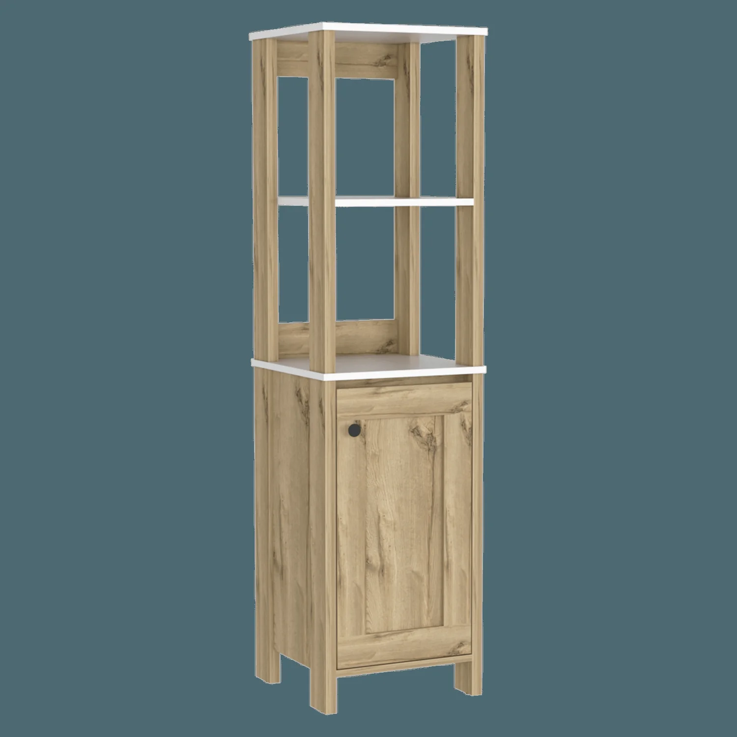 Mueble Optimizador 1 Bath Bi-color 150x40x40 RTA Blanco/Duna - Imagen 6