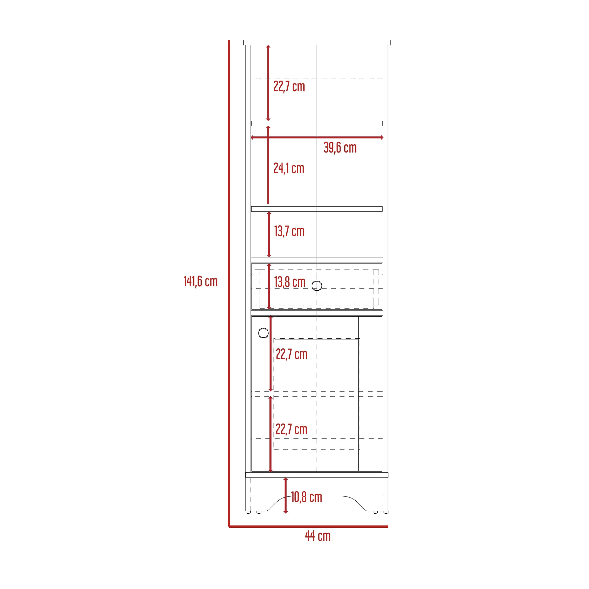 Mueble Optimizador 2 Bath Bi color RTA Duna Blanco - Imagen 7