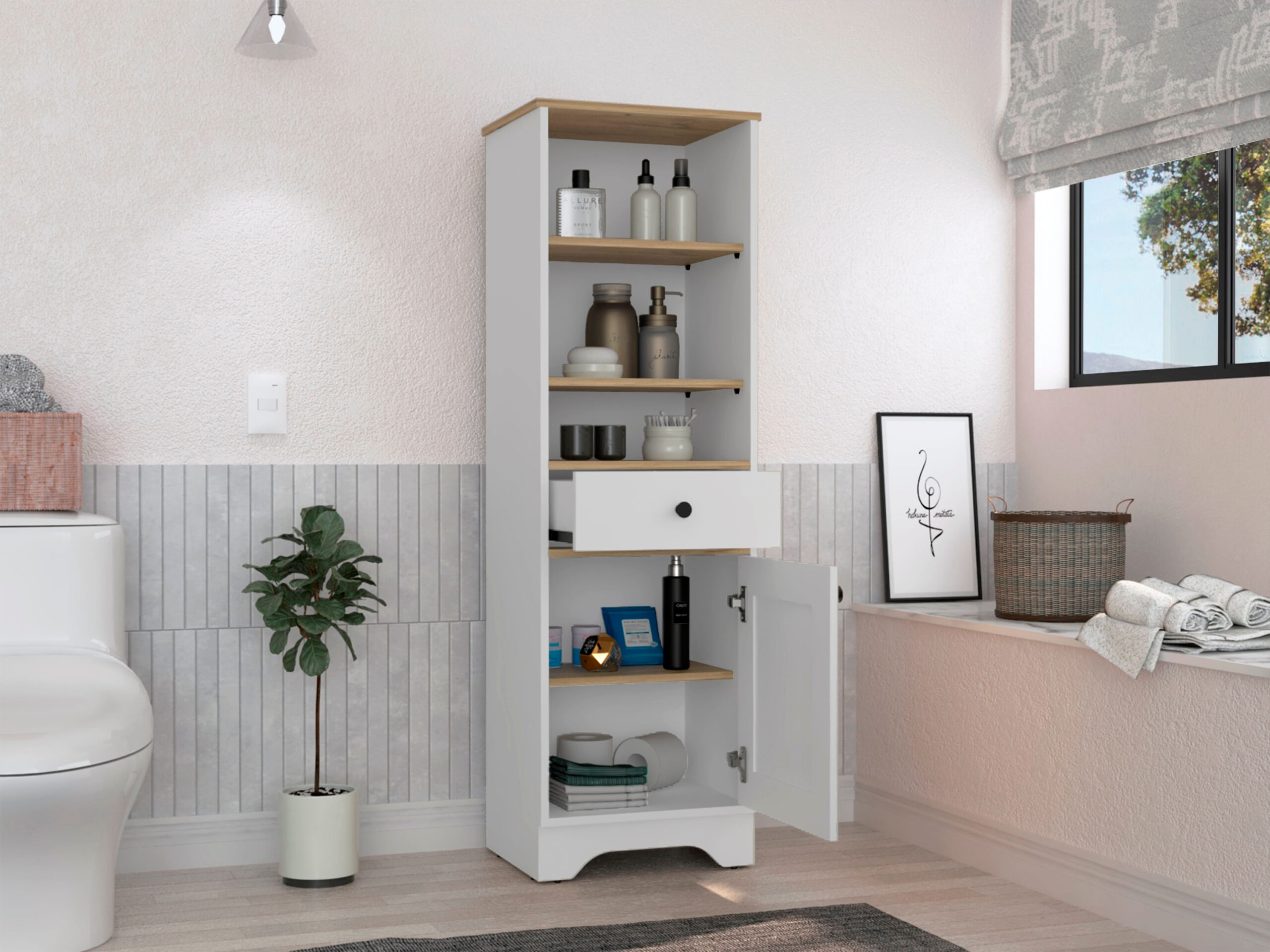 Mueble Organizador de Baño St Cloud RTA Duna + Blanco - Imagen 1