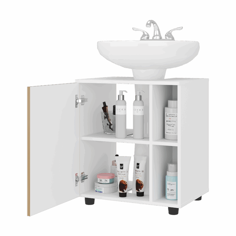 Mueble para Lavamanos Pascuale 62X55X41 RTA Blanco Fresno