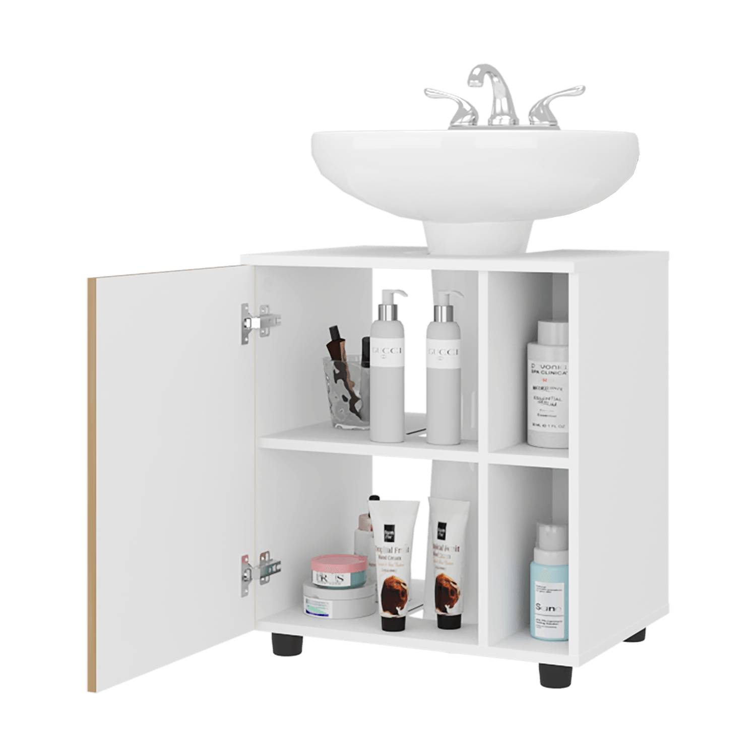 Mueble para Lavamanos Pascuale 62X55X41 RTA Blanco Fresno - Imagen 1