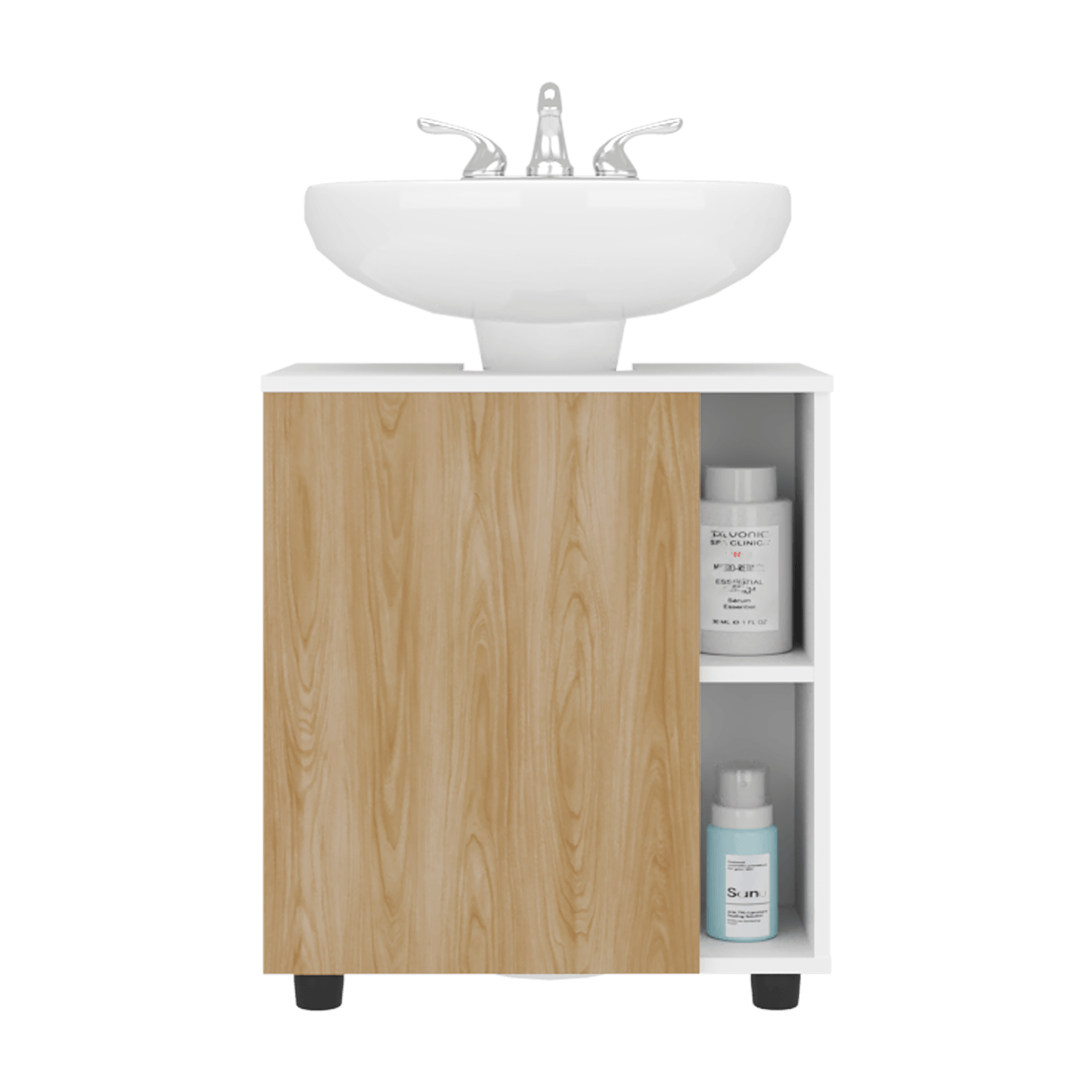 Mueble para Lavamanos Pascuale 62X55X41 RTA Blanco Fresno - Imagen 5