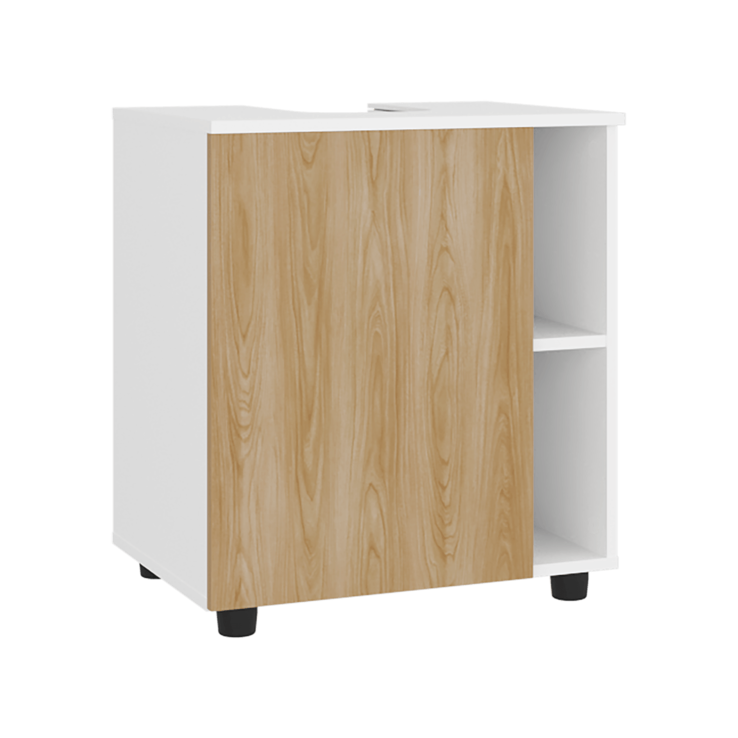 Mueble para Lavamanos Pascuale 62X55X41 RTA Blanco Fresno - Imagen 6