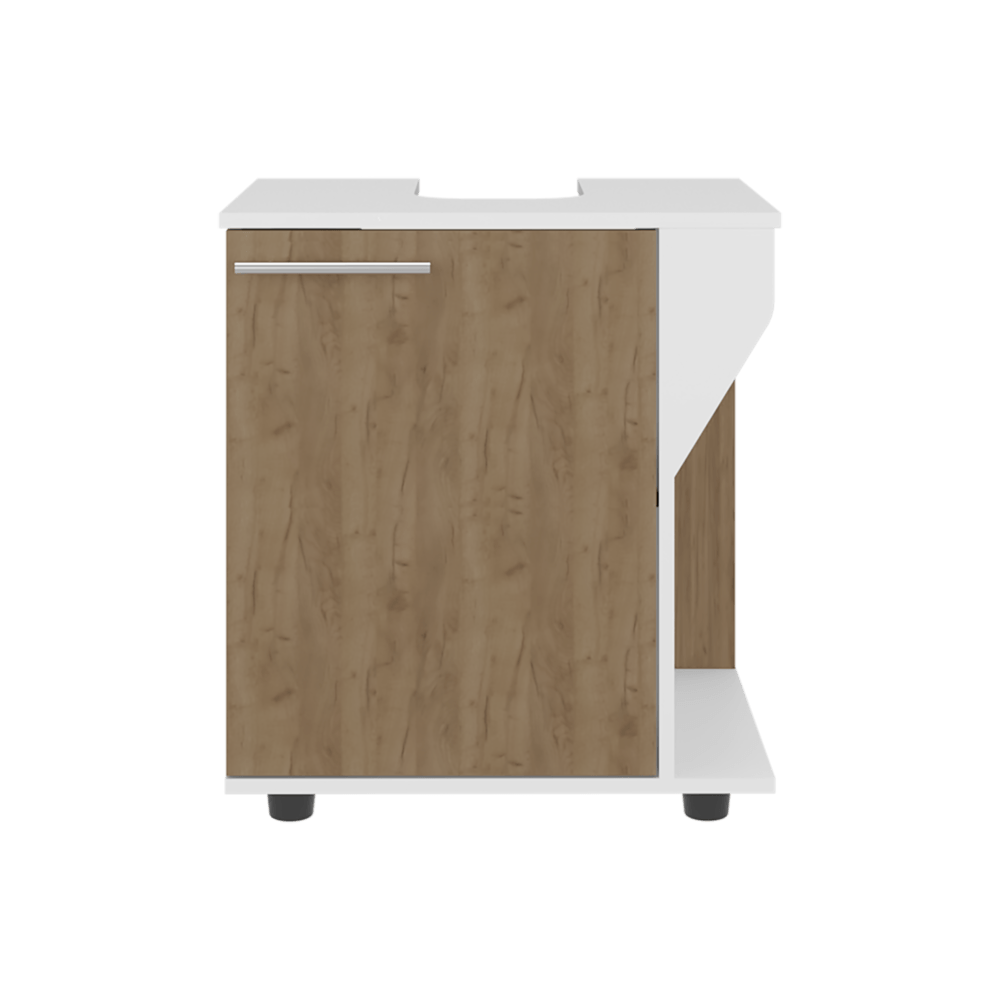 Mueble Lavamanos de Pedestal Phillips 62X56X41 RTA Blanco Fresno ZF - Imagen 6