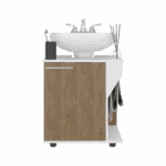 Mueble Lavamanos de Pedestal Phillips 62X56X41 RTA Blanco Fresno ZF