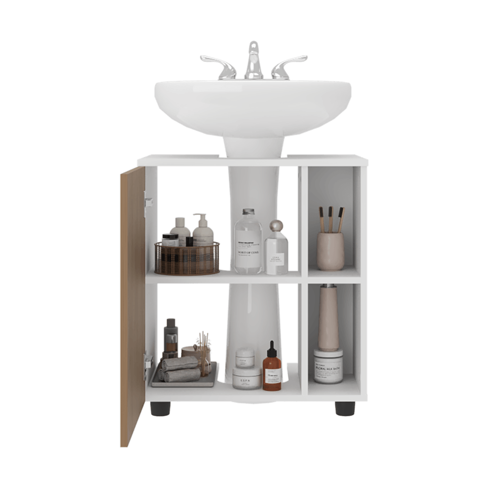 Mueble para Lavamanos Pascuale 62X55X41 RTA Blanco Fresno  ZF - Imagen 1