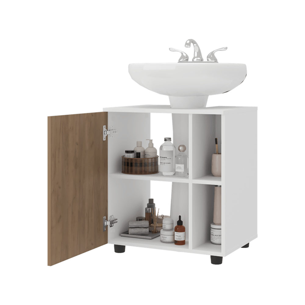Mueble para Lavamanos Pascuale 62X55X41 RTA Blanco Fresno  ZF - Imagen 5