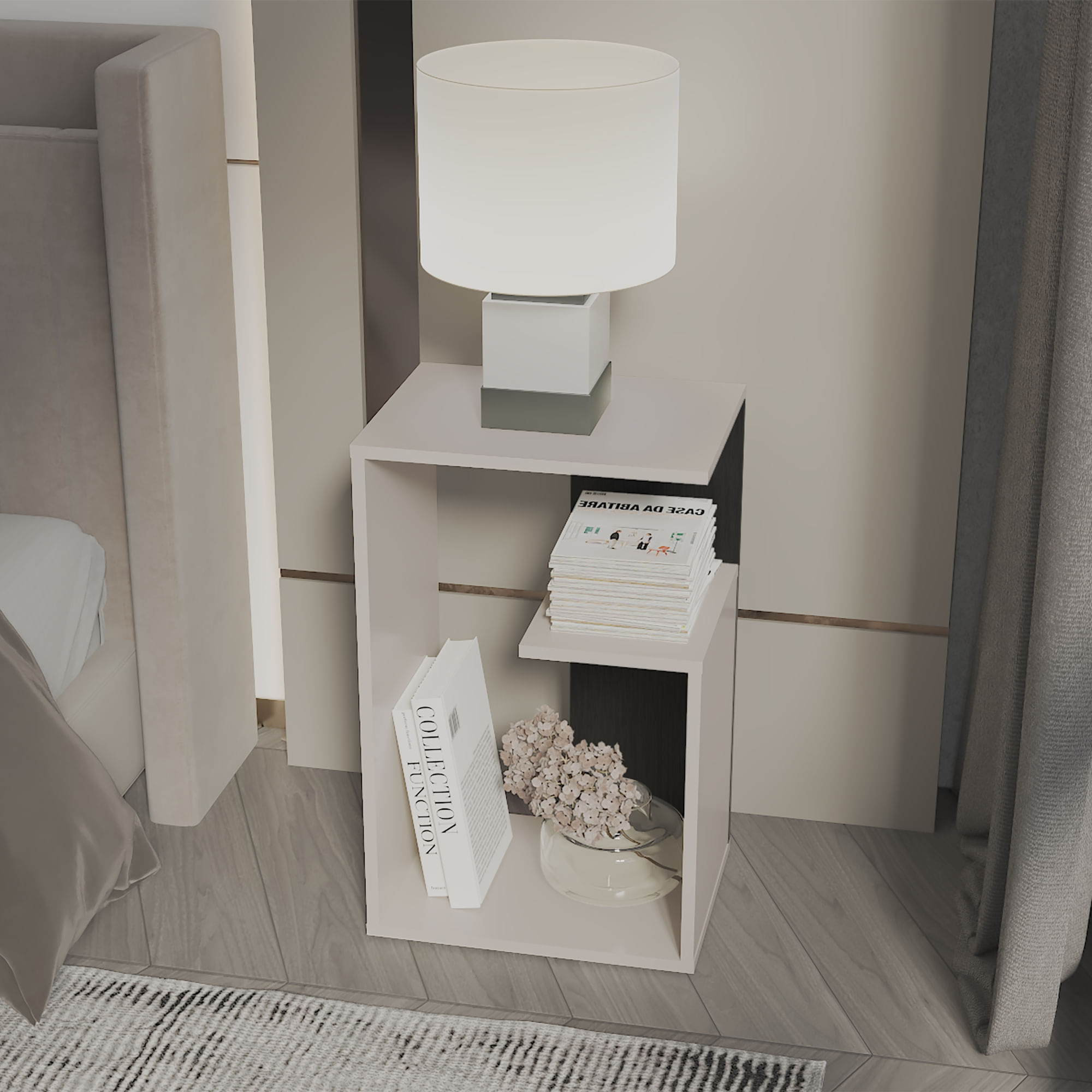 Mesa Auxiliar Adel 63X39X30 RTA Capri Wengue ZF - Imagen 3