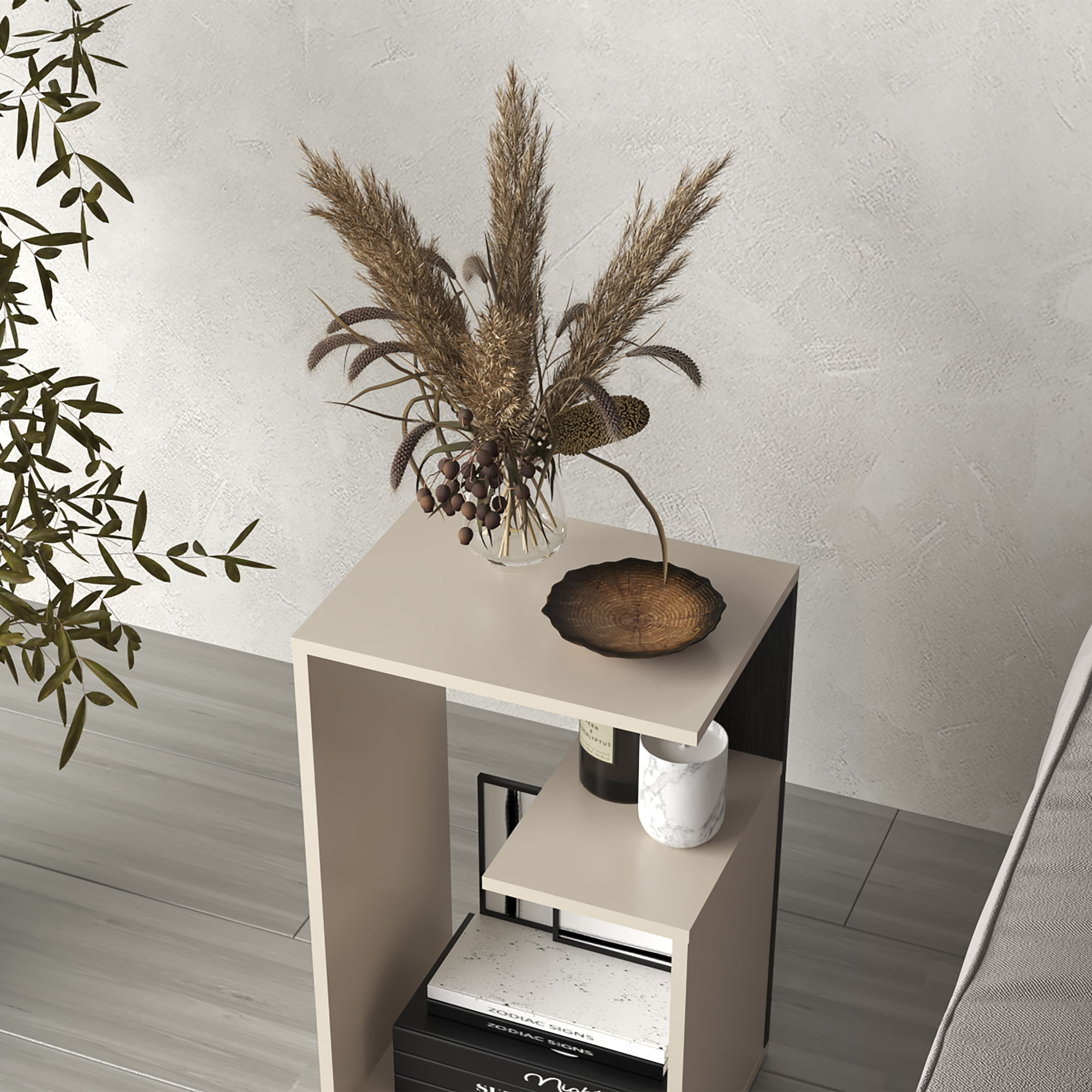 Mesa Auxiliar Adel 63X39X30 RTA Capri Wengue ZF - Imagen 4