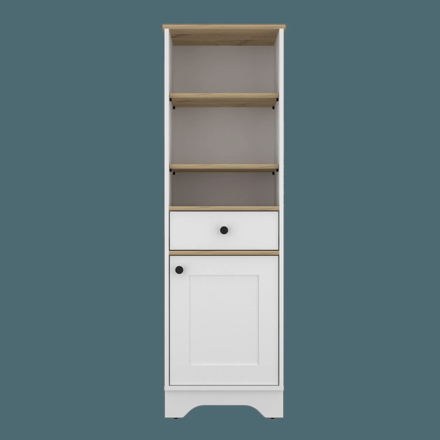 Mueble Optimizador 2 Bath Bi color RTA Duna Blanco - Imagen 2