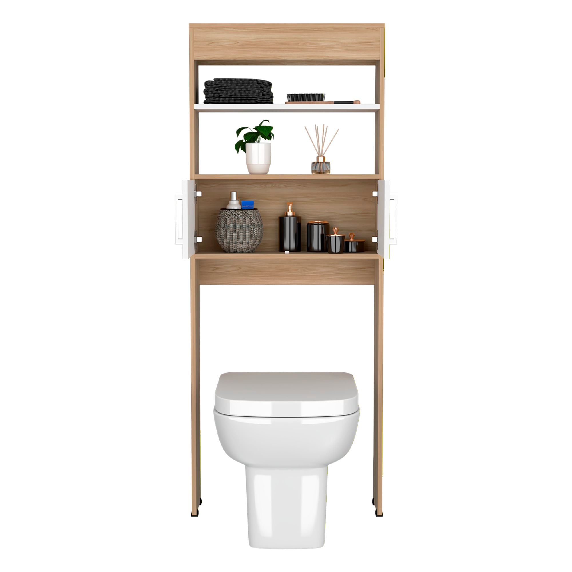 Mueble Optimizador WC Bath Bi Color RTA Fresno Blanco - Imagen 7
