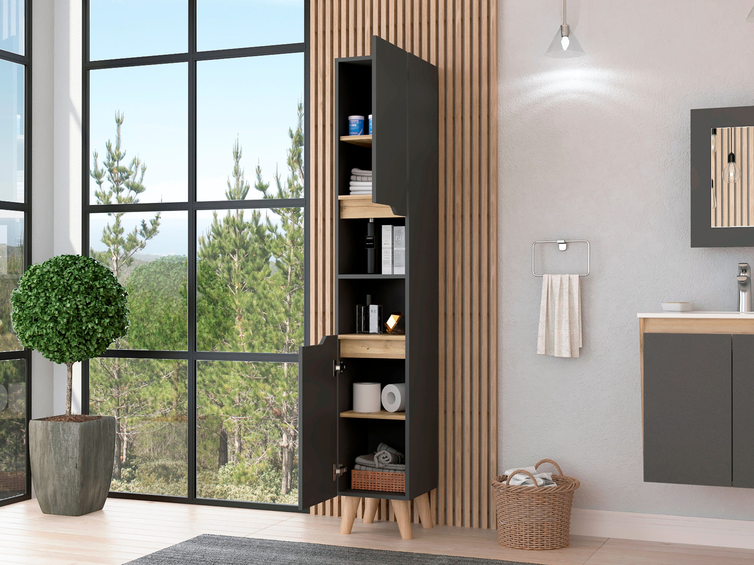 Columna para baño Laurent RTA Plomo + Duna - Imagen 1