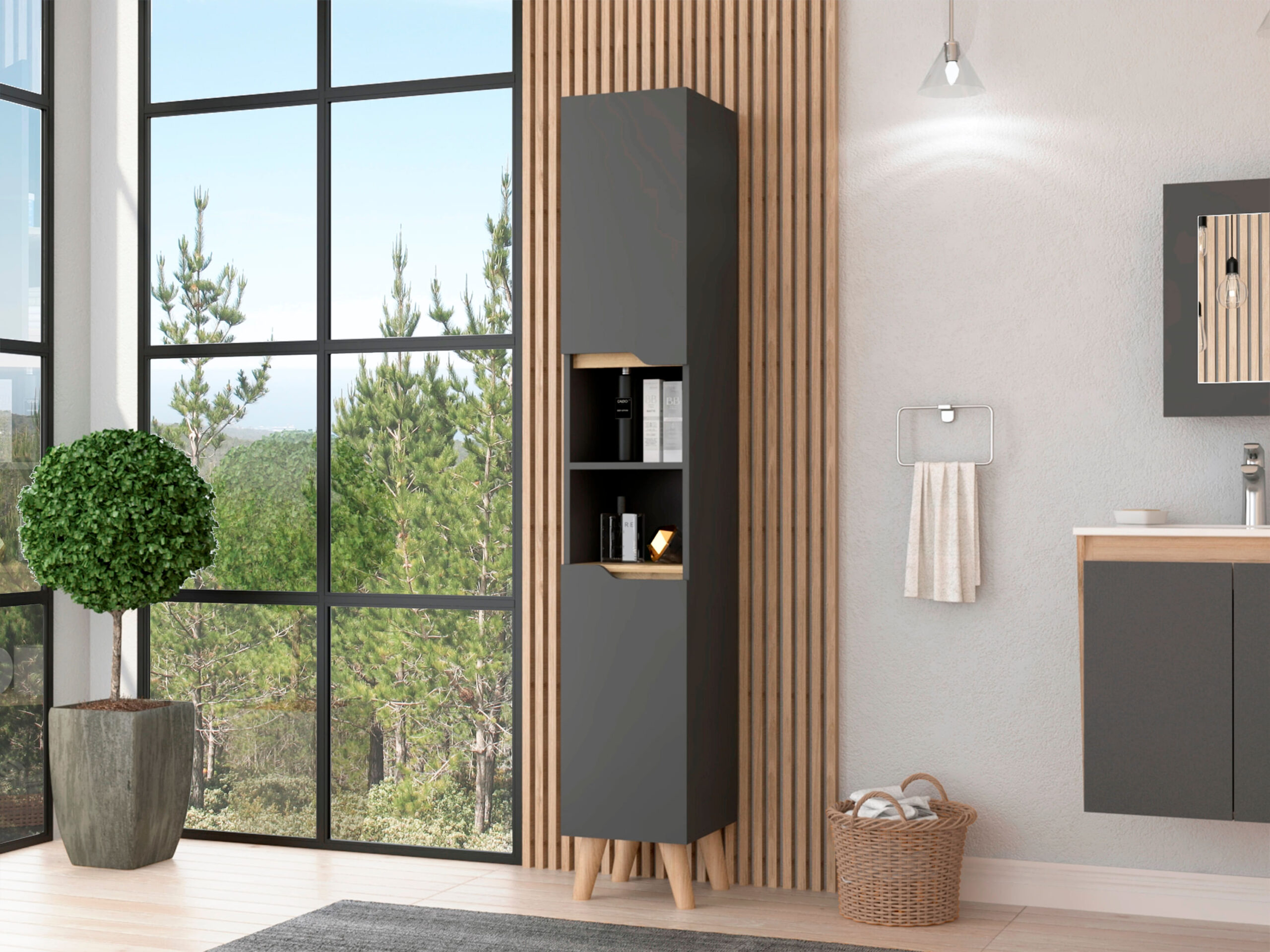 Columna para baño Laurent RTA Plomo + Duna - Imagen 2