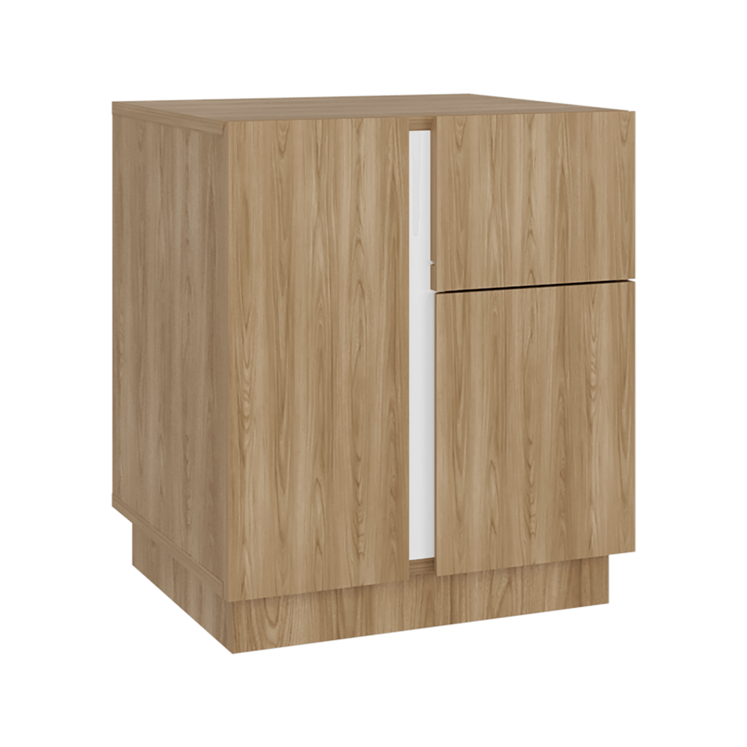 Mesa de noche Carmi 52X45X40 RTA Fresno Blanco - Imagen 6