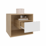 Mesa de Noche  Buda 43X50X41 RTA Fresno Blanco