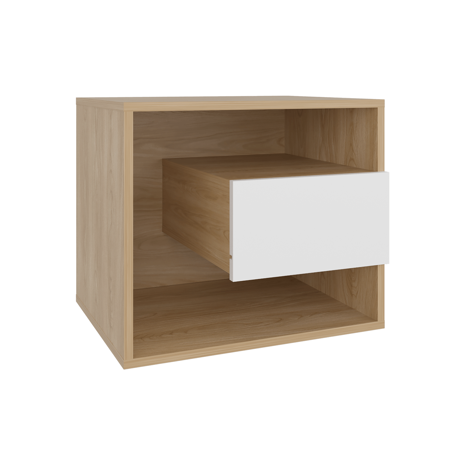 Mesa de Noche  Buda 43X50X41 RTA Fresno Blanco - Imagen 6
