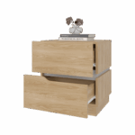 Mesa de Noche Bonnie 50X45X40 RTA Fresno Blanco