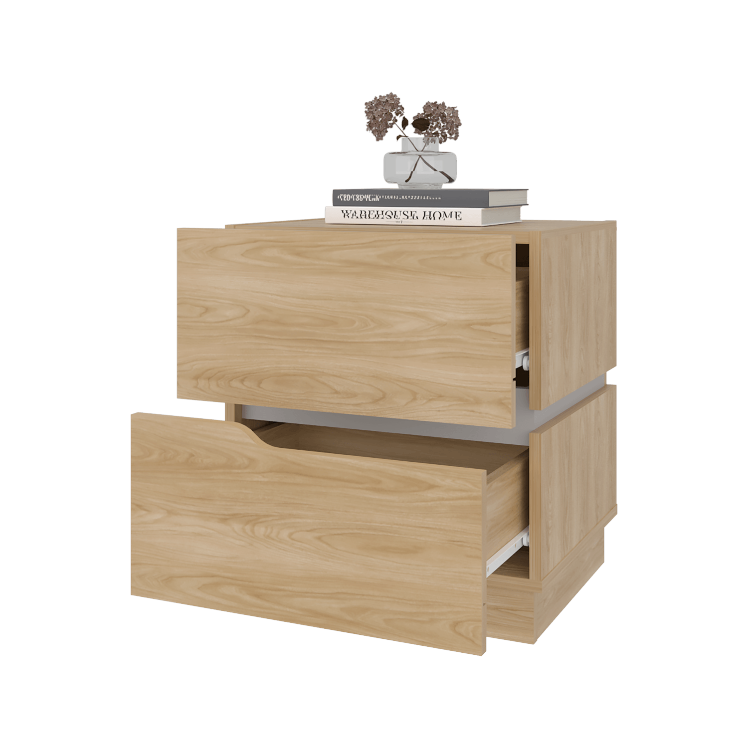 Mesa de Noche Bonnie 50X45X40 RTA Fresno Blanco - Imagen 1
