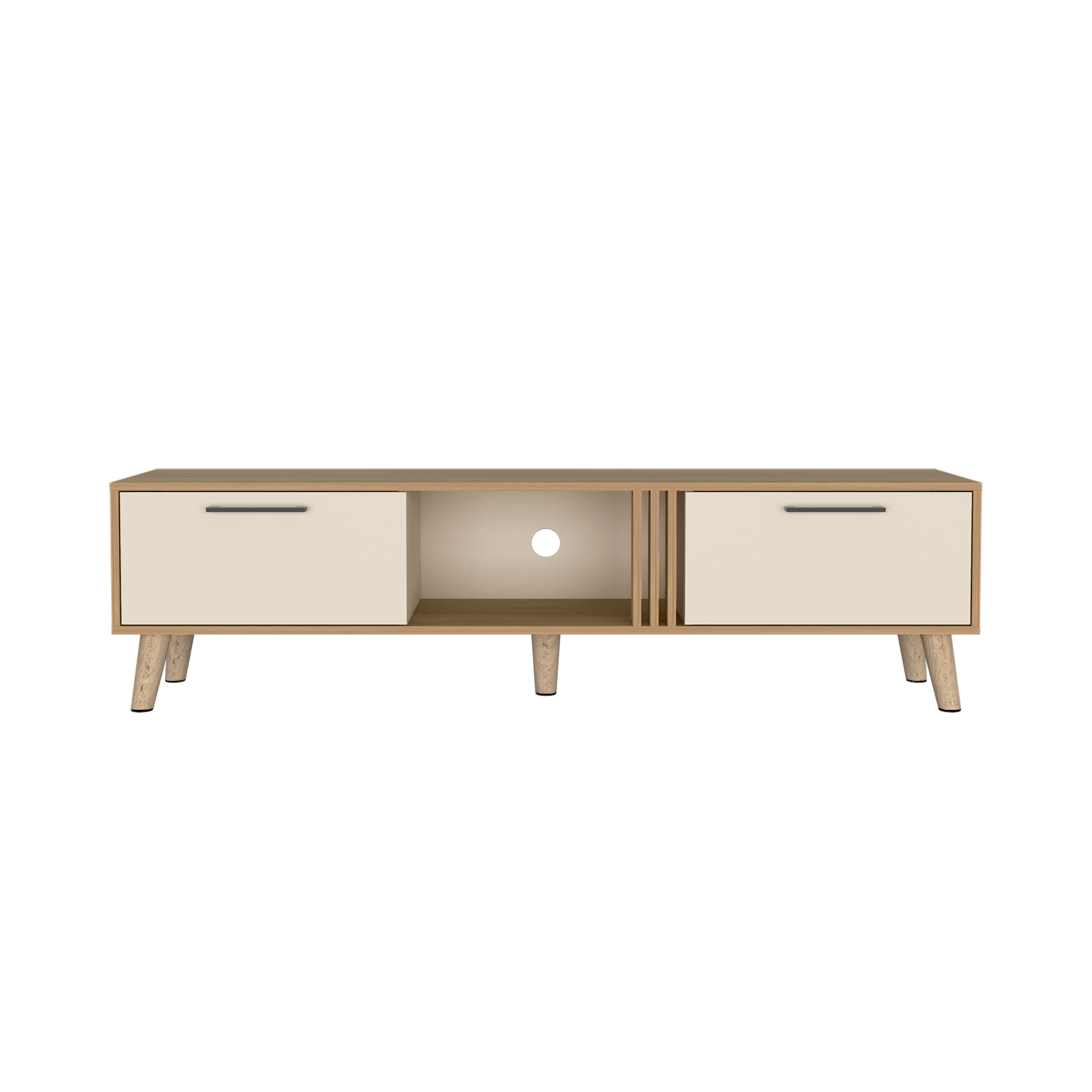 Mueble TV 70'' Vance 43X160 RTA Capri Fresno Europeo - Imagen 2