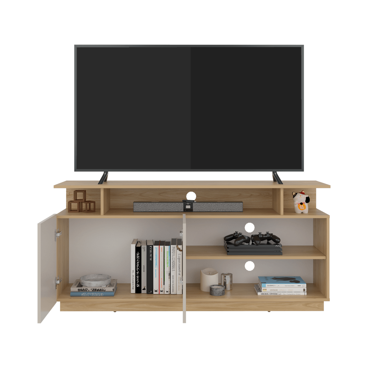Mesa de TV Hope 65" 70X150X35 RTA Fresno Capri - Imagen 6
