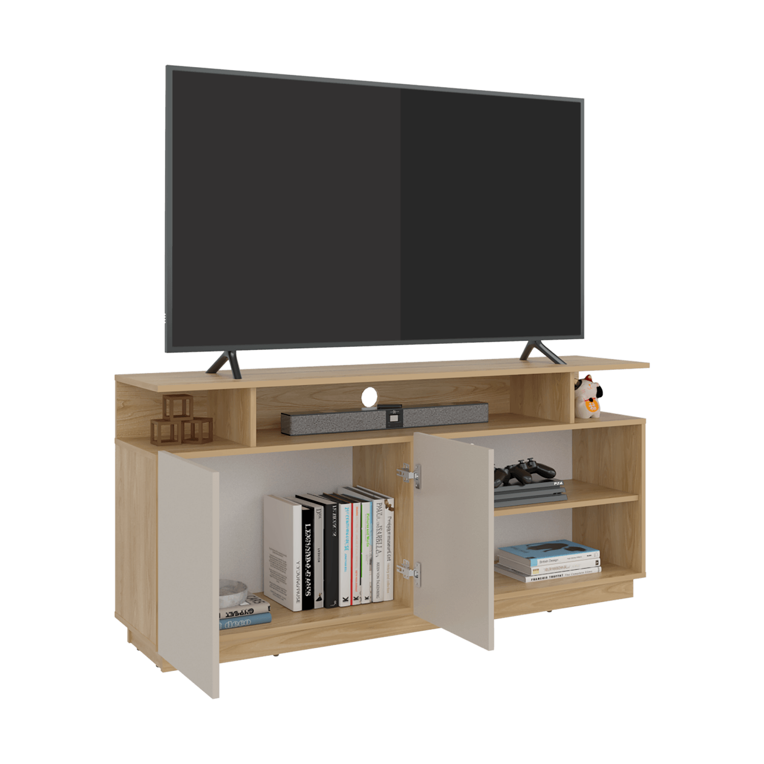 Mesa de TV Hope 65" 70X150X35 RTA Fresno Capri - Imagen 1
