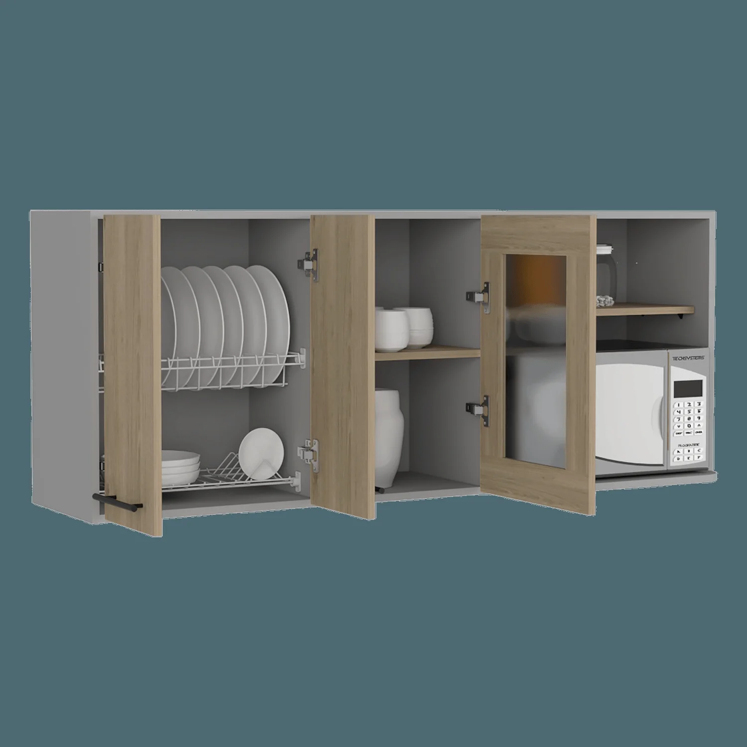 Modulo Superior 150 Kitchen Hasselt RTA Gris Rovere - Imagen 1
