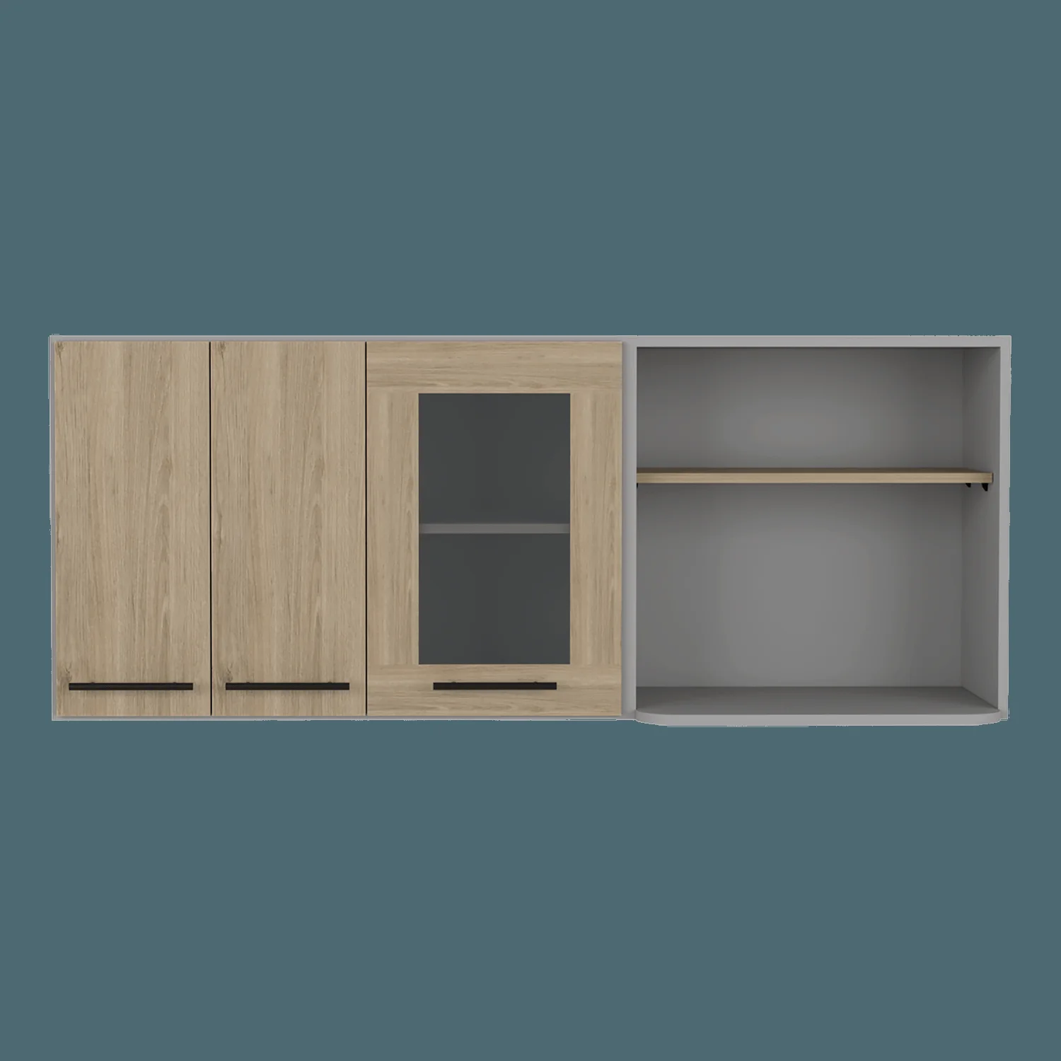 Modulo Superior 150 Kitchen Hasselt RTA Gris Rovere - Imagen 2