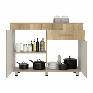Modulo Inferior 120 Kitchen Orion RTA Blanco Duna