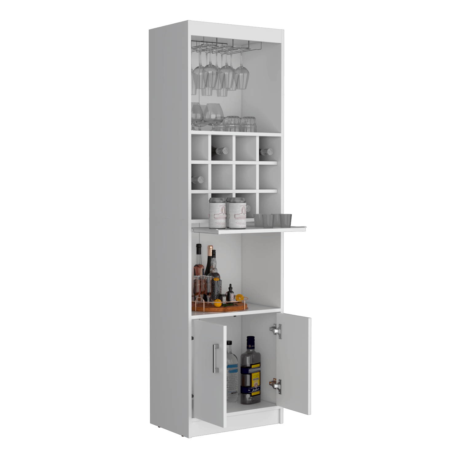 Mueble Bar Kevil 180X51X34 RTA Blanco ZF - Imagen 1