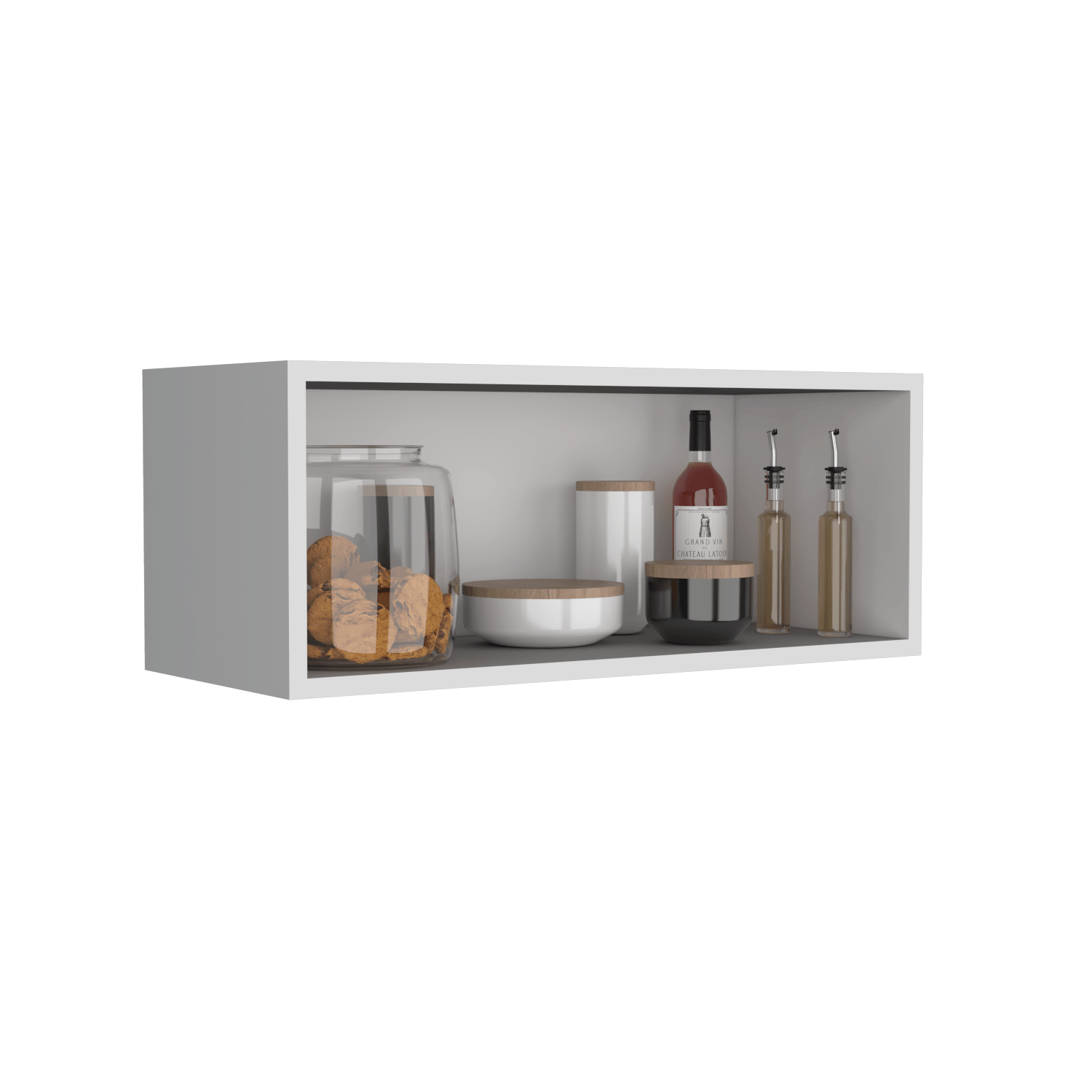 Gabinete Sencillo Pared 30X76X30 RTA Blanco ZF - Imagen 1