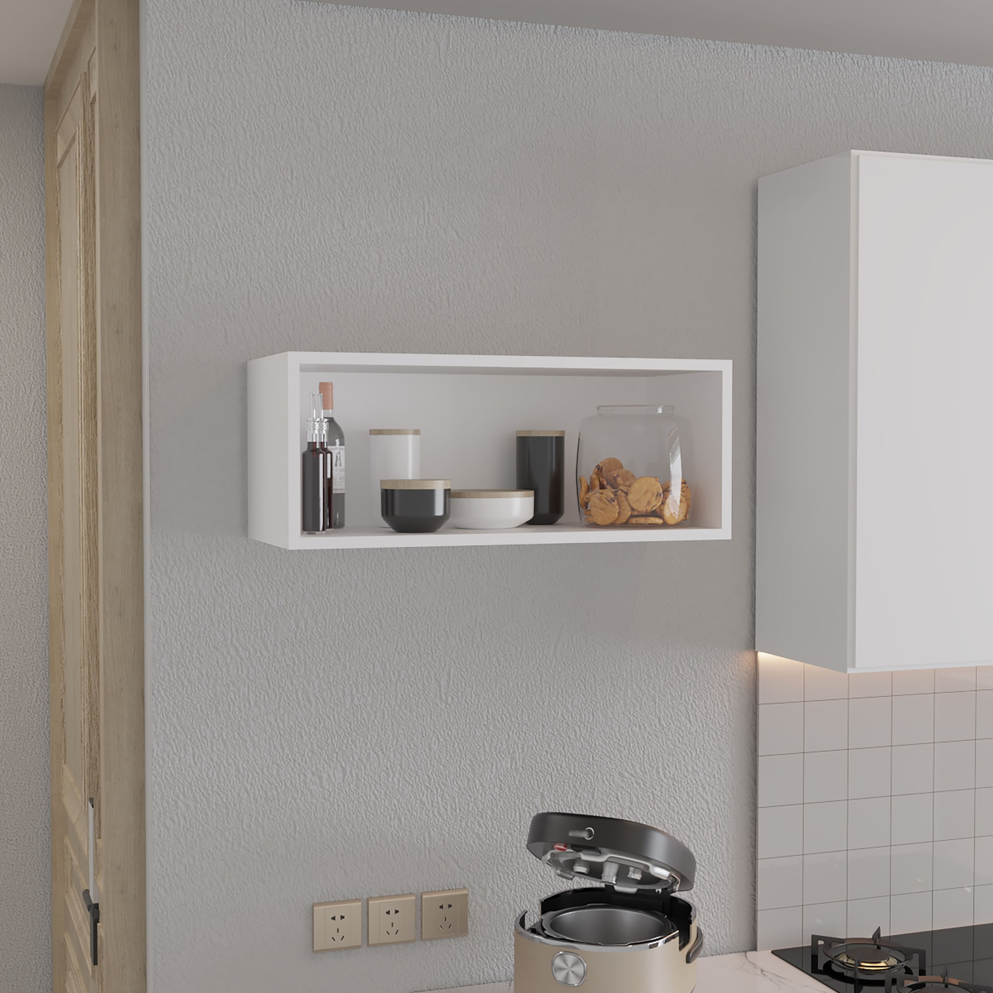 Gabinete Sencillo Pared 30X76X30 RTA Blanco ZF - Imagen 2