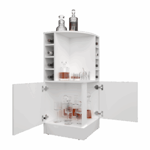 Bar Bajo Esquinero Jakes 108X46X46 RTA Blanco ZF