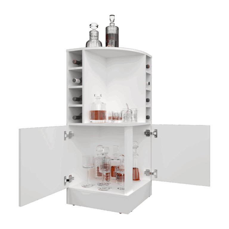 Bar Bajo Esquinero Jakes 108X46X46 RTA Blanco ZF