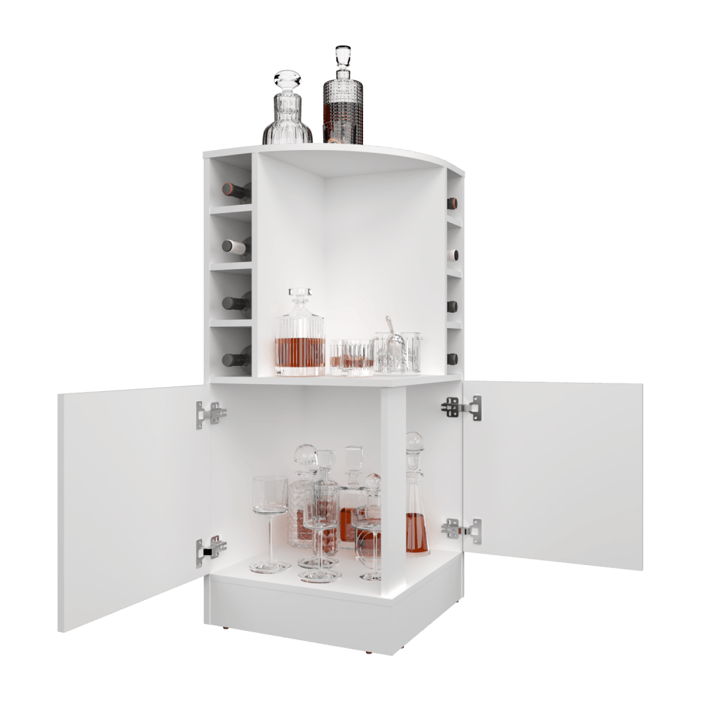 Bar Bajo Esquinero Jakes 108X46X46 RTA Blanco ZF - Imagen 1