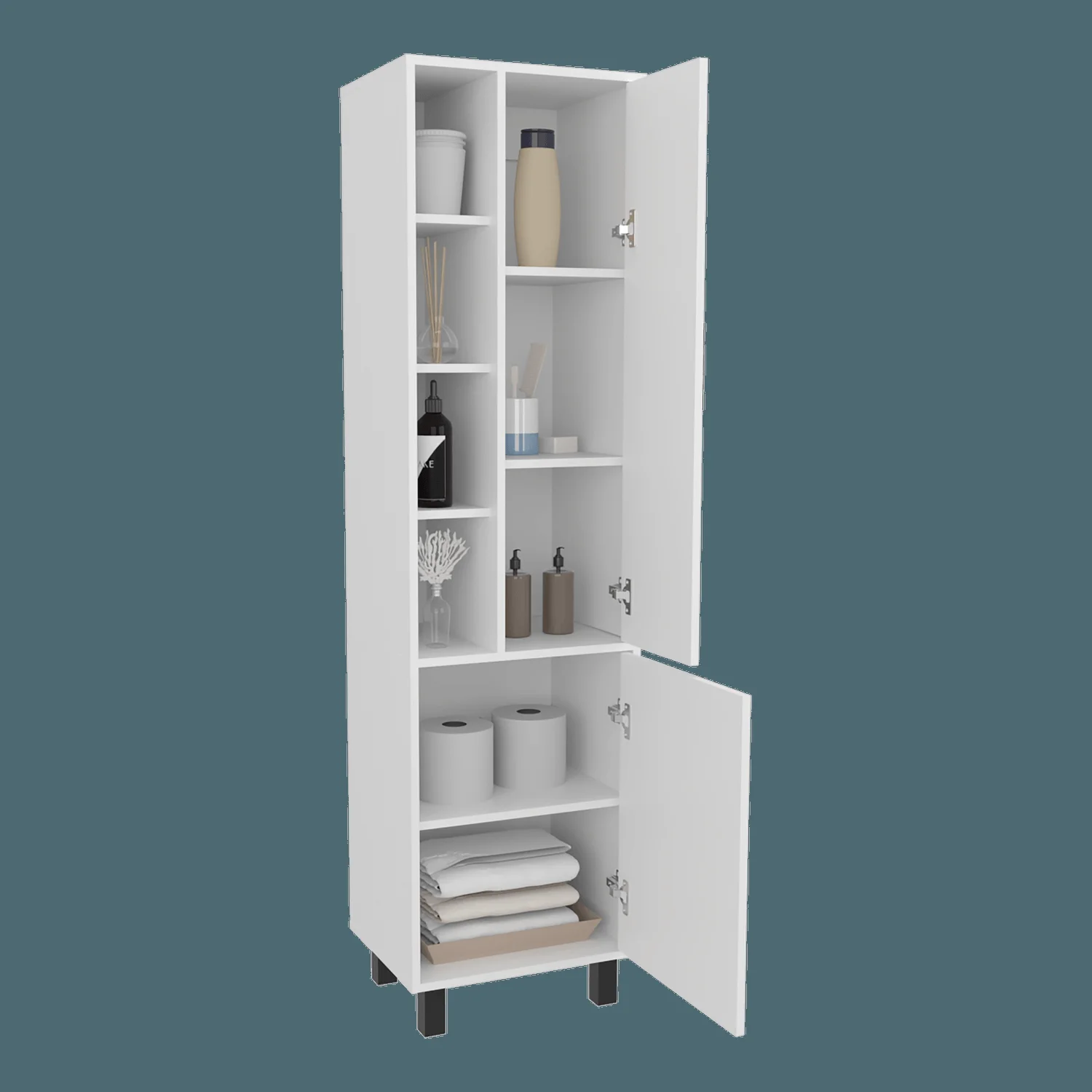 Mueble Alacena Stanton 173X45X35 RTA Blanco ZF - Imagen 1