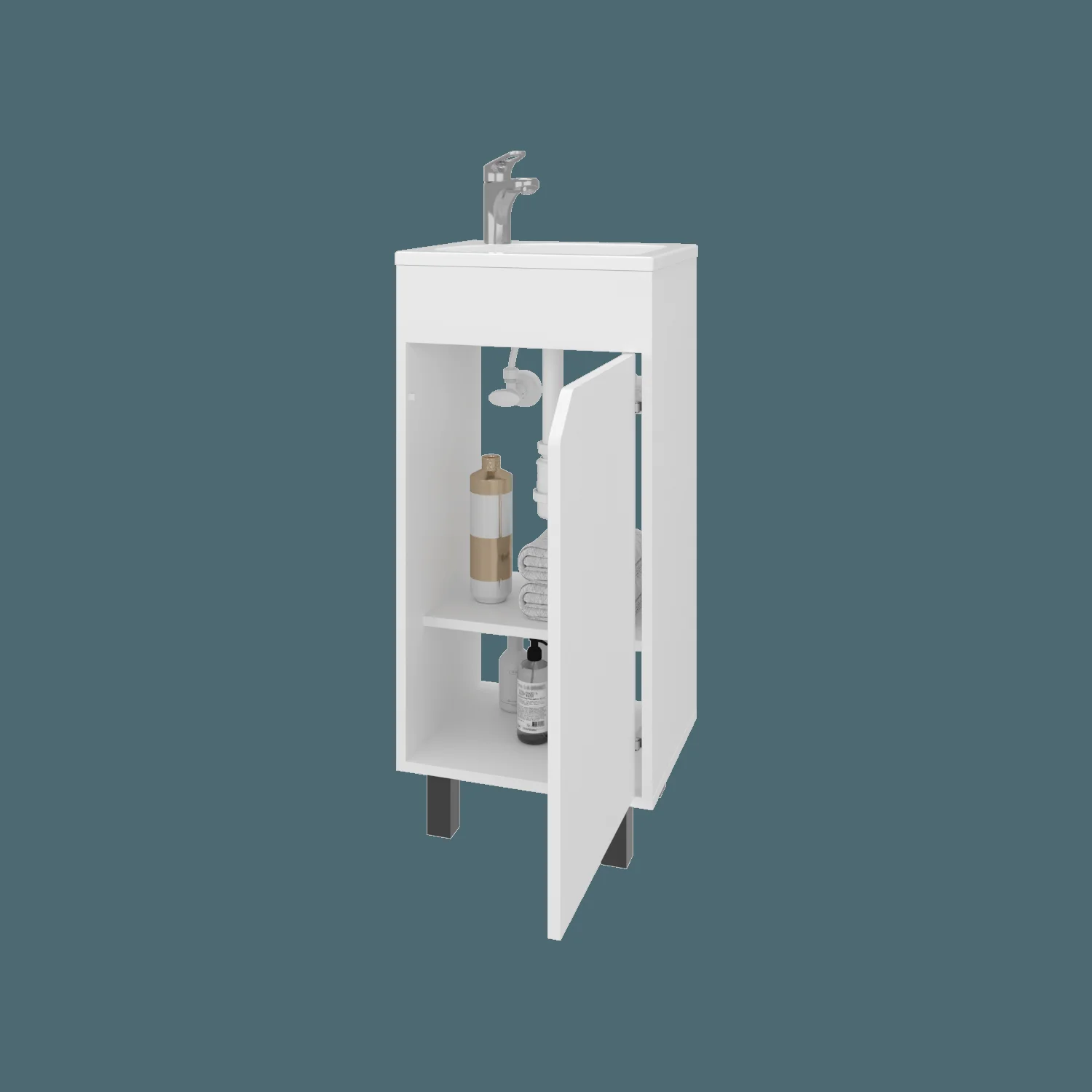 Mueble de Baño a piso Bethel 40 86x39,6x34,5 RTA BLANCO ZF - Imagen 1