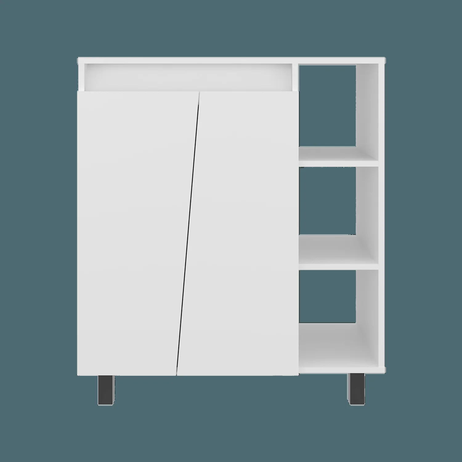 Mueble Microondas Cesena 92X80X41 RTA Blanco ZF - Imagen 3