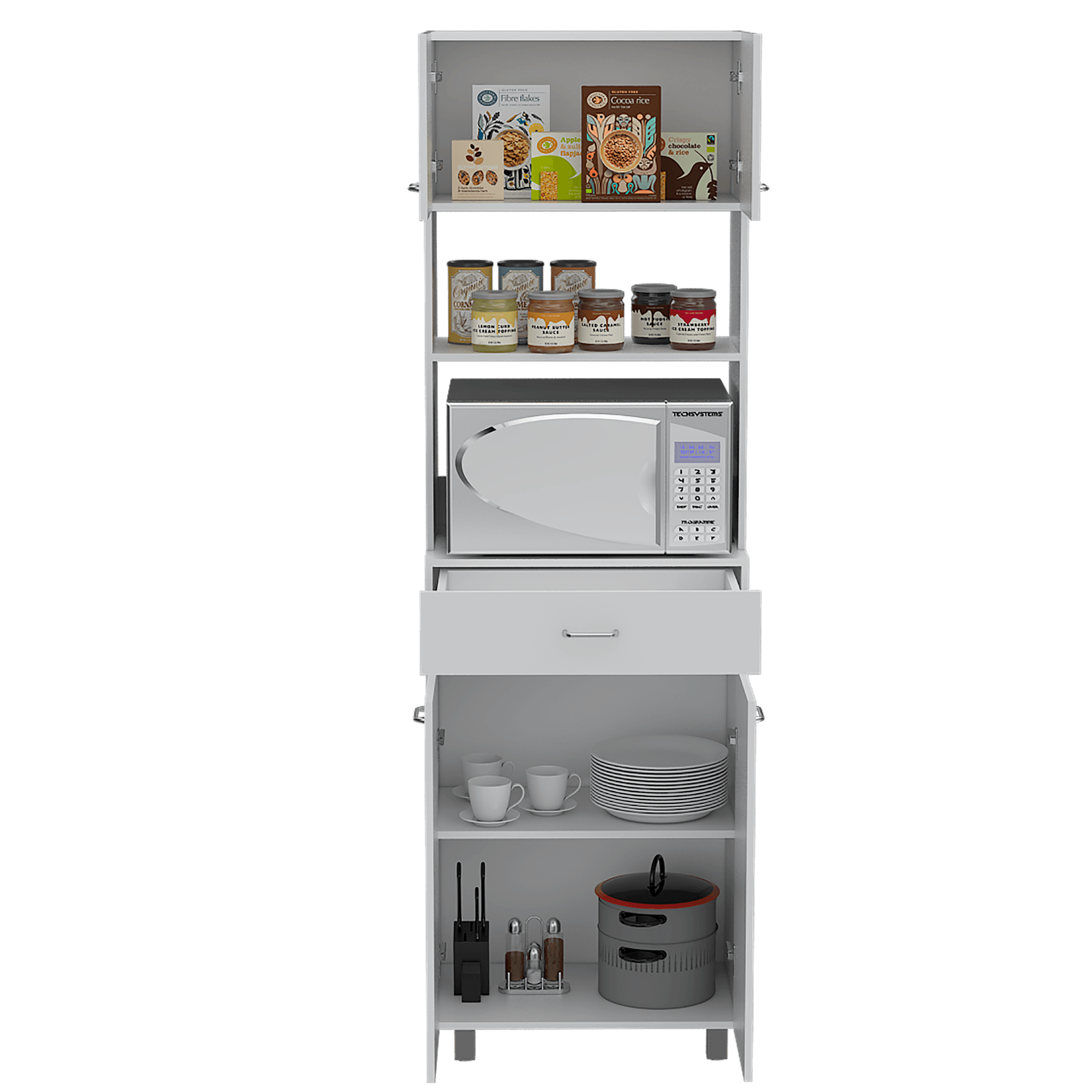 Modulo Microondas Caribe 200X62X40 RTA Blanco ZF - Imagen 2