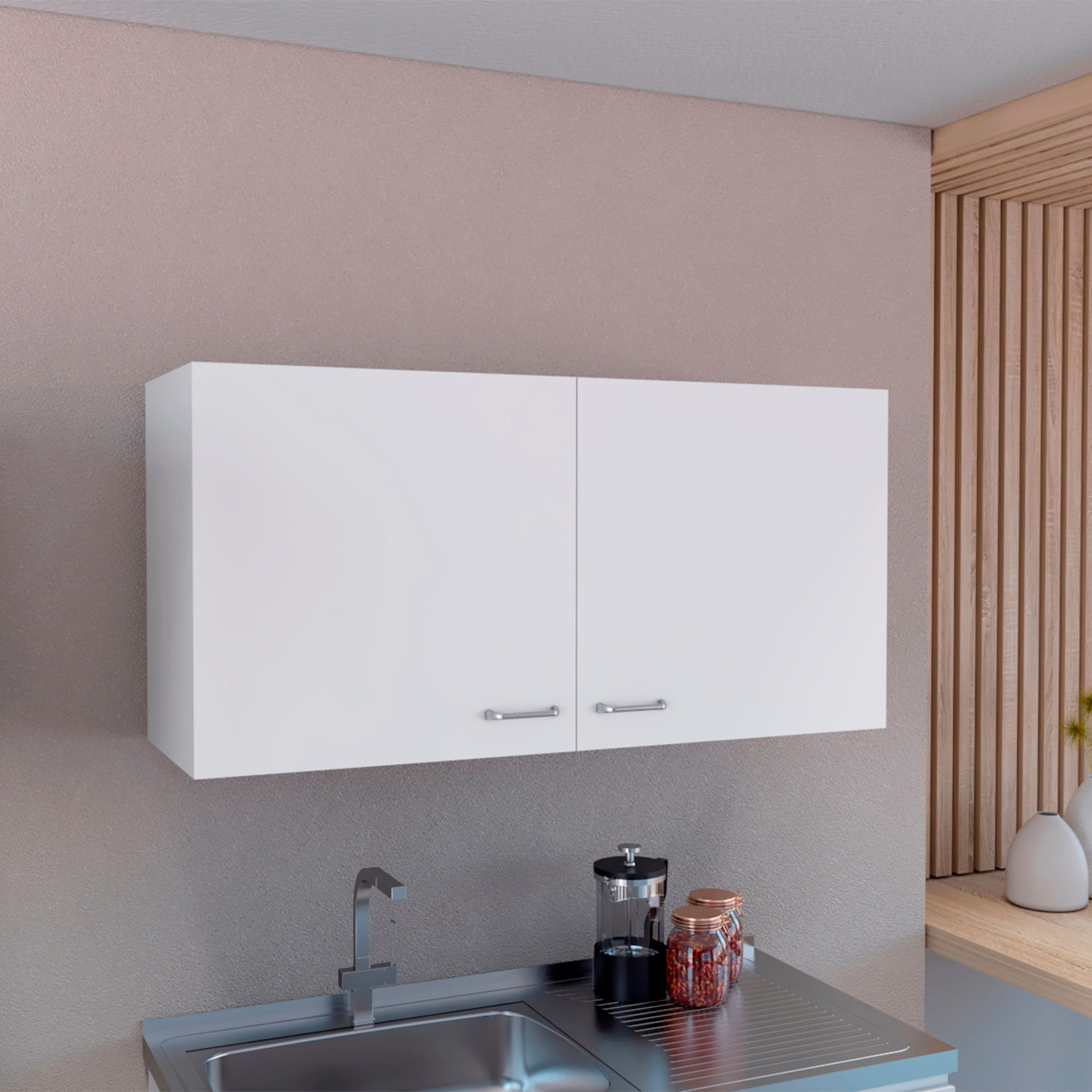 Mueble Superior Cocina Napoles 100 RTA Blanco - Imagen 3