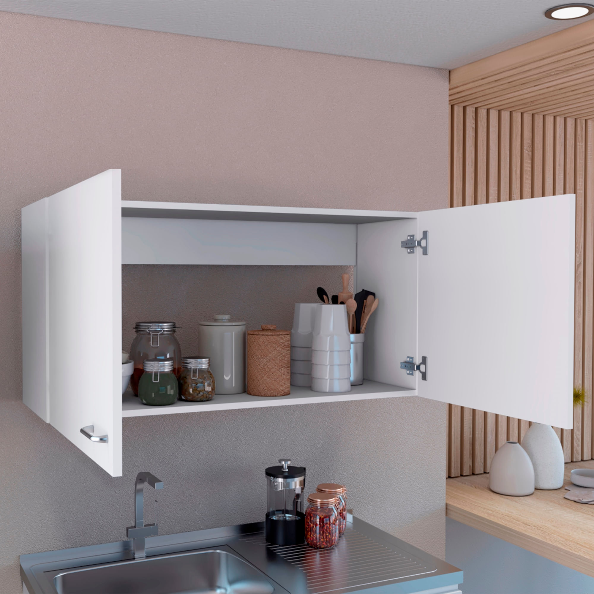 Mueble Superior Cocina Napoles 100 RTA Blanco - Imagen 4