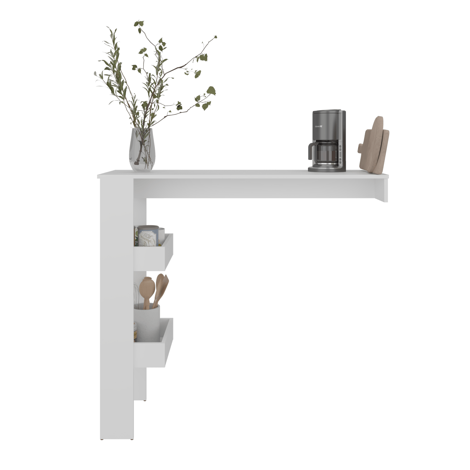 Mesa de Bar Aurora 109X120X42 RTA Blanco ZF - Imagen 3