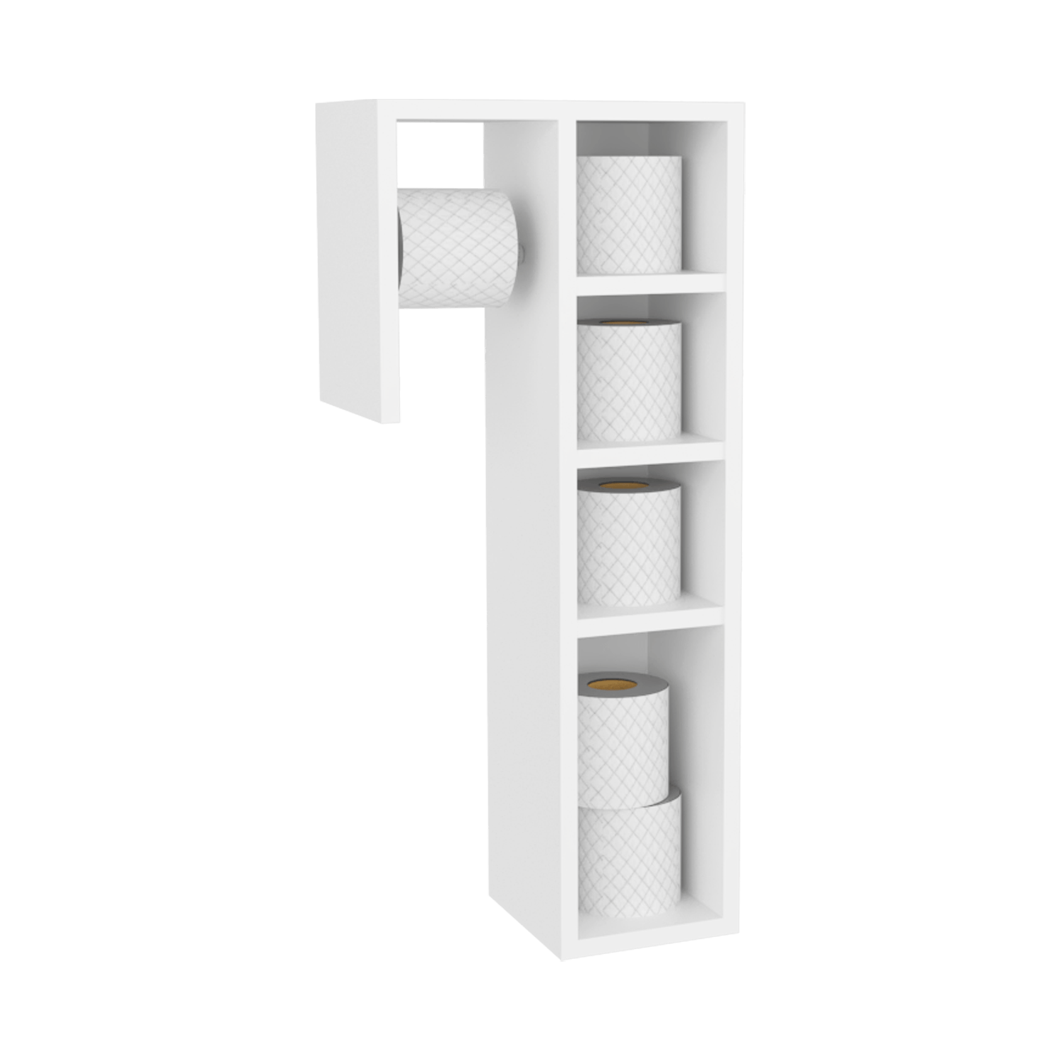 Gabinete para Papel Higienico Toilet 70X31X17 RTA Blanco ZF - Imagen 3
